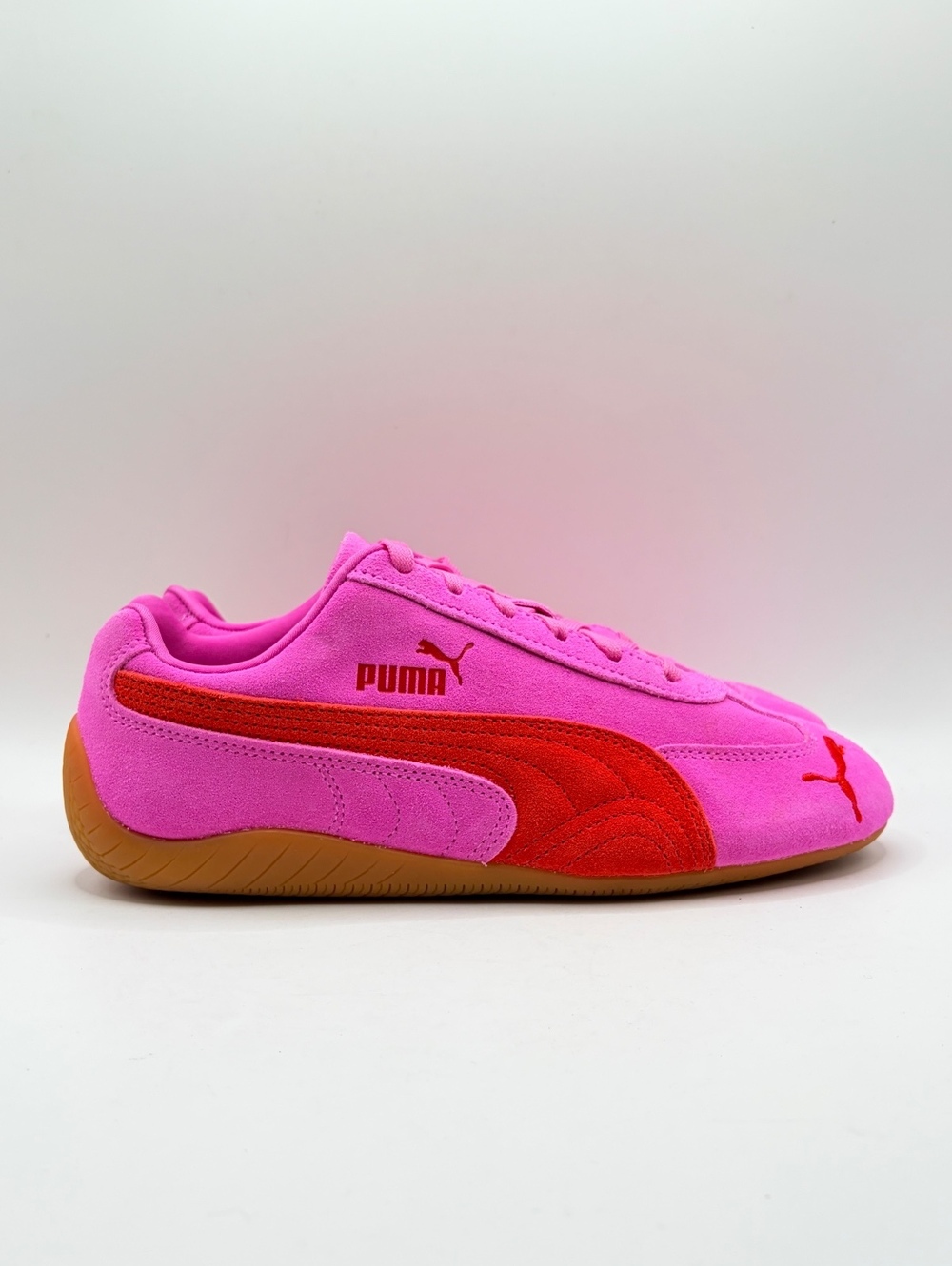 Puma Speedcat OG Womens Pink Red Sneakers Size 7.5 Pre-Owned